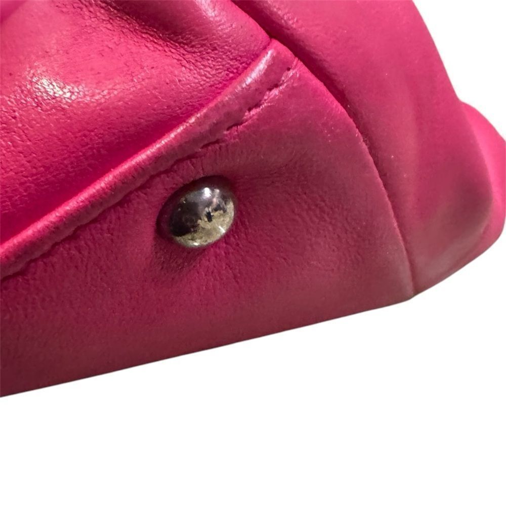 LOEWE Melon Pink Nappa Lambskin Leather Soft Hobo Bag Calle Tote Handbag Small - Picture 9 of 12